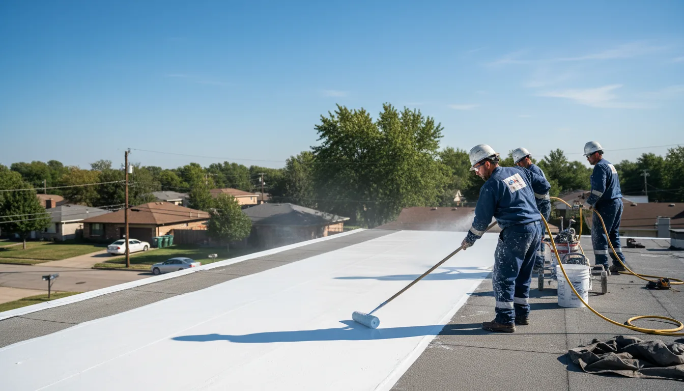 Commercial roof coating in Guysville, OH near me